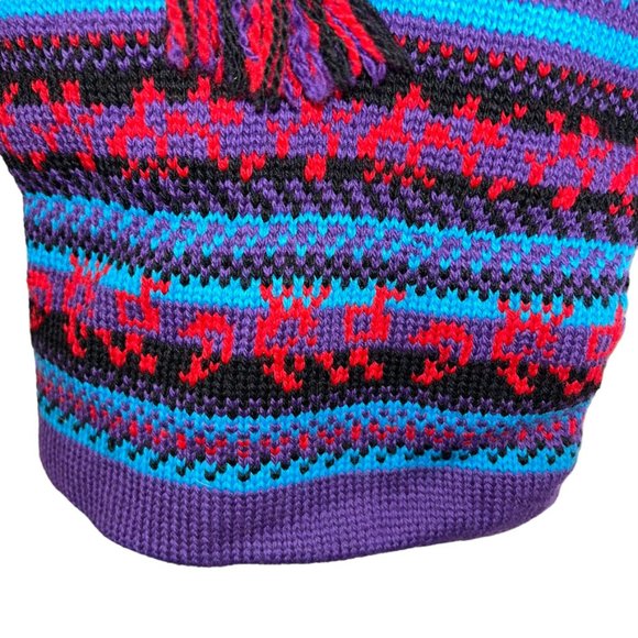 Ski Tops vintage NEW NWT purple Fair Isle Classic Ski knit hat small - Picture 2 of 4
